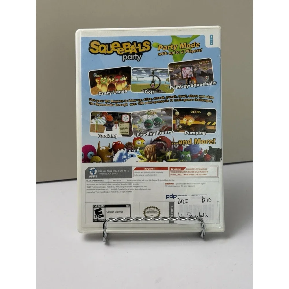 Squeeballs Party • Nintendo Wii • 2009 • Complete With Manual